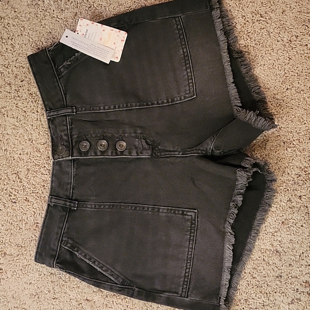Free People NWT Black shorts